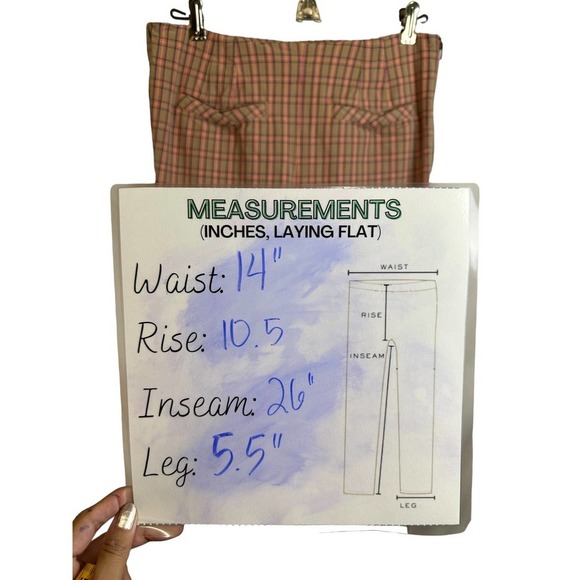 Anthropologie Plaid Essential Trousers size 4 - Picture 9 of 13